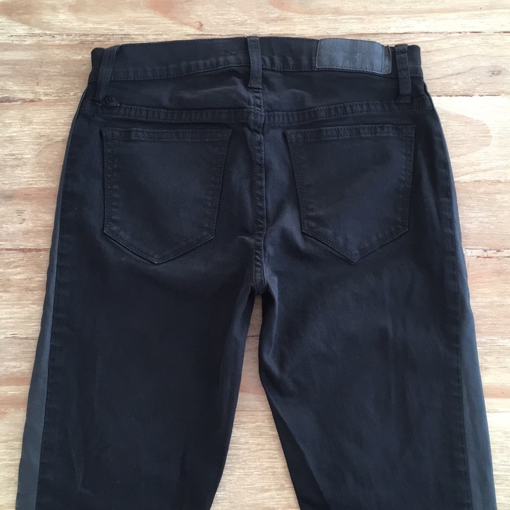 JOES JEANS Black THE SKINNY Faux Leather Tuxedo